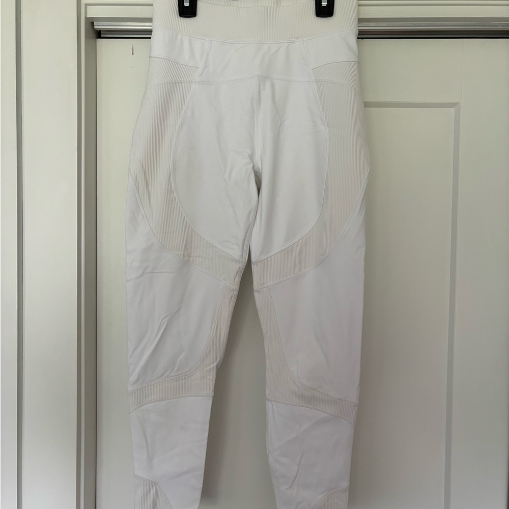 Lululemon Athletica Rare Ribbed White Leggings
